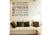 Familie, Freuen... als Wandtattoo 