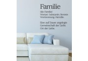 Definition Familie als Wandtattoo