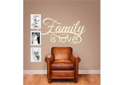 Family is love.. als Wandtattoo