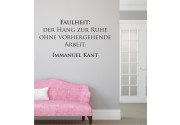 Faulheit: Der Hang.. als Wandtattoo
