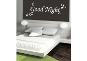 Good Night mit Sternen 1 als Wandtattoo 