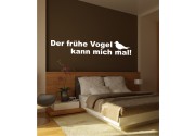 Der frühe Vogel... als Wandtattoo 
