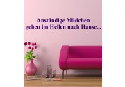 Anständige Mädchen ... als Wandtattoo 