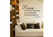 Lesen ist für den Geist... als Wandtattoo