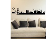 Türkische Skyline als Wandtattoo 