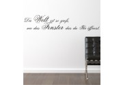 Die Welt ist so groß... als Wandtattoo 