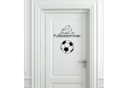 Fußball mit Name als Wandtattoo 
