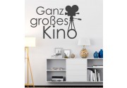 Großes Kino mit Kamera als Wandtattoo