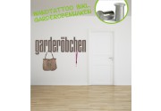 Garderöbchen 1 als Wandtattoogarderobe