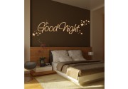 Good Night mit Sternen als Wandtattoo
