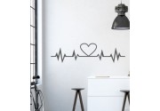Herzschlag als Wandtattoo