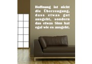 Hoffnung ist nicht... als Wandtattoo 