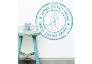 Home Sweet Home Stempel als Wandtattoo