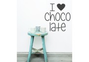 I love chocolate als Wandtattoo
