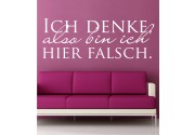 Ich denke... als Wandtattoo 