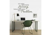 Ich habe zwar... als 2-farbiges Wandtattoo