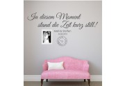 In diesem Moment mit Uhr... als Wandtattoo