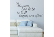to live happily als Wandtattoo