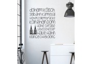 Köln in Wörtern als Wandtattoo