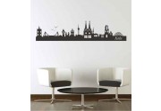 Skyline von Köln als Wandtattoo 