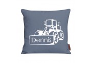 Kissen bedruckt mit Name und Bagger