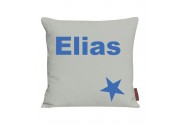 Kissen bedruckt mit Name und Stern