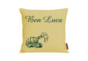 Kissen bedruckt mit Name und Trecker