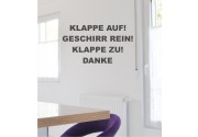 Klappe auf... als Wandtattoo