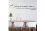 Kochen ist eine Kunst als Wandtattoo