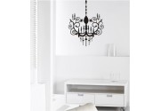 Kronleuchter als Wandtattoo