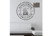 Stempel von Kuala Lumpur als Wandtattoo 