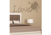 Löwe mit Symbol als Wandtattoo 