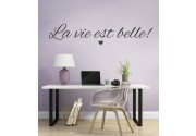 La vie est belle als Wandtattoo