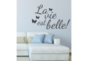 La vie est belle 2 als Wandtattoo