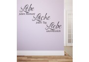 Lebe jeden.. als Wandtattoo