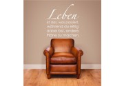 Leben ist das... als Wandtattoo