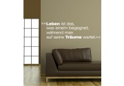 Leben ist das... als Wandtattoo 