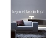 Lesen ist Kino im Kopf als Wandtattoo