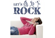 Let´s Rock als Wandtattoo