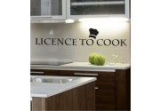 Licence to Cook als Wandtattoo 