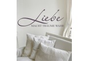 Liebe macht Träume wahr als Wandtattoo