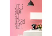 Life is short... als Wandtattoo