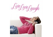 Live Love Laugh als Wandtattoo 