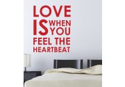 Love is when... als Wandtattoo