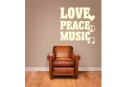 Love, peace.. als Wandtattoo