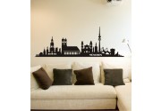 Skyline von München als Wandtattoo 