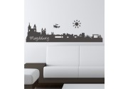 Skyline von Magdeburg als Wandtattoo 