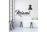 Miami Koordinaten als Wandtattoo