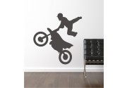 Motorcross als Wandtattoo 
