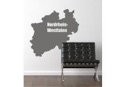 Nordrhein-Westfalen als Wandtattoo 